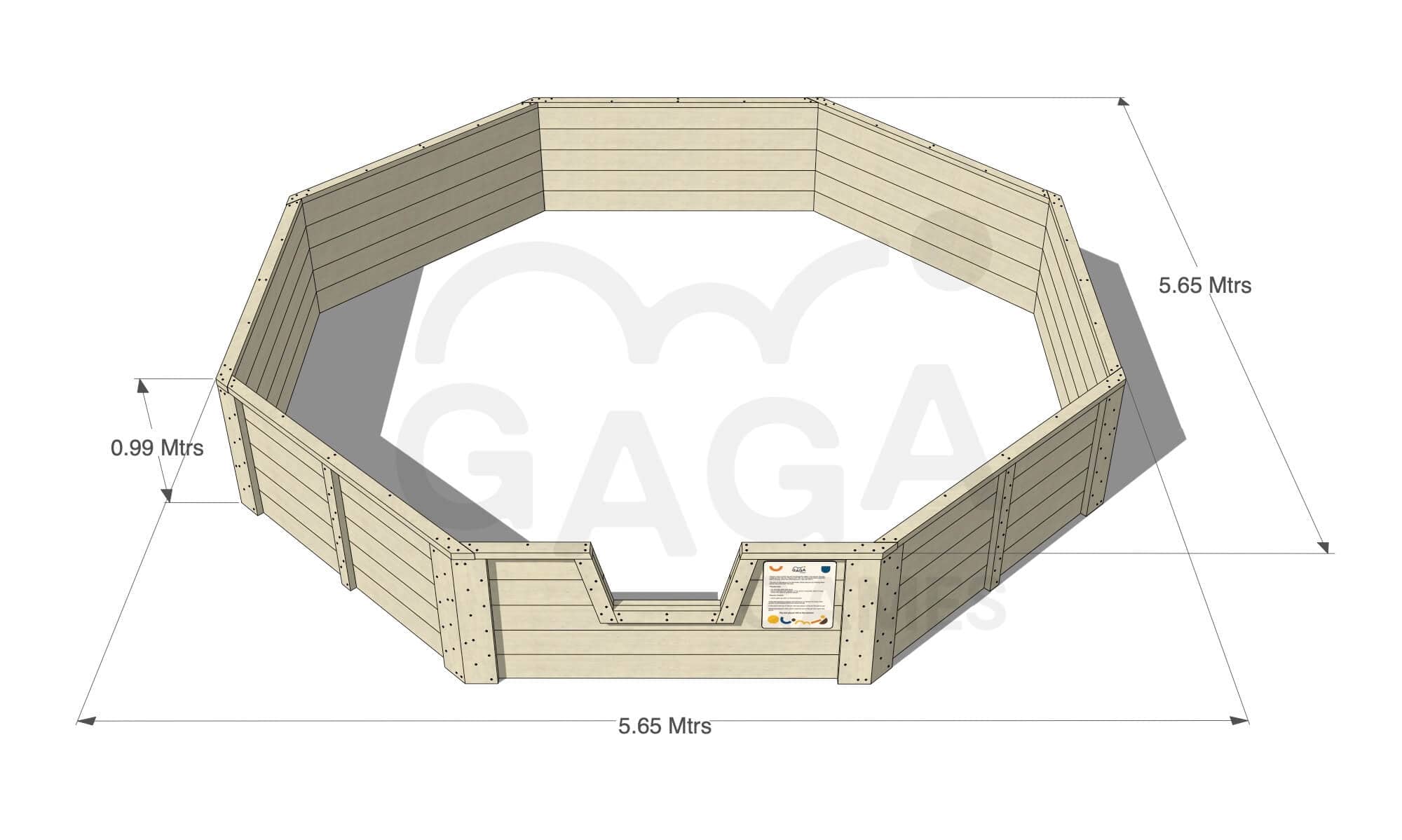 Outdoor Gaga Pits