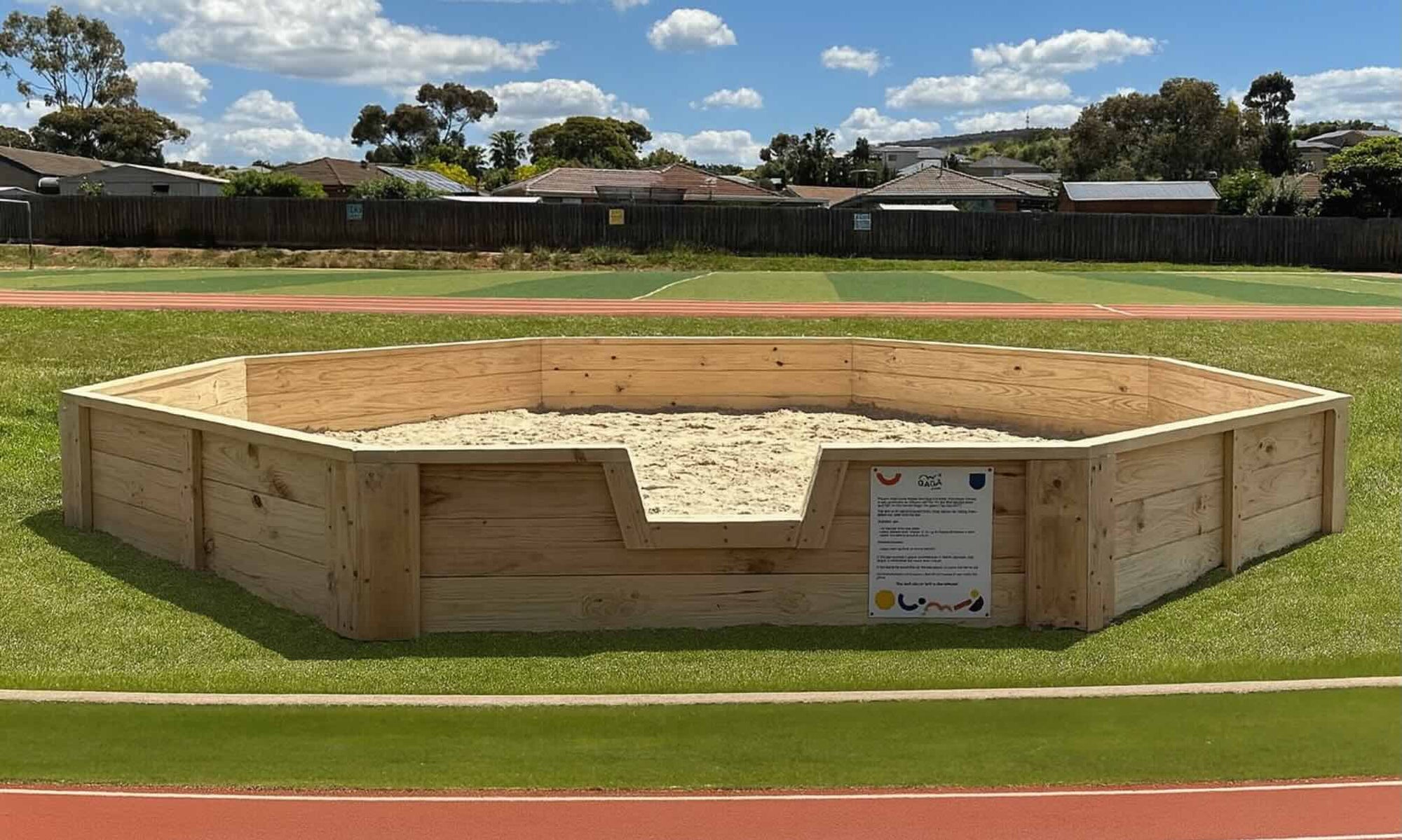 Outdoor Permanent Gaga Pit on Field Gaga Ball Outdoors Gaga Games