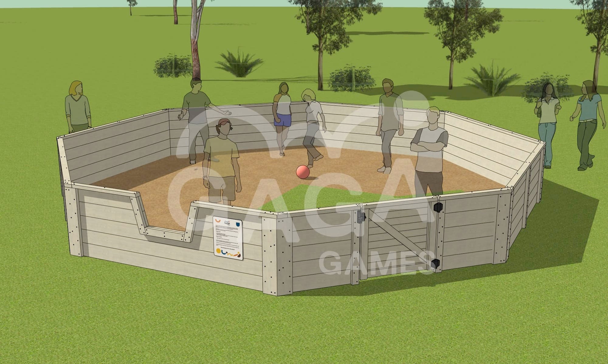 Accessible Gaga Ball Pit