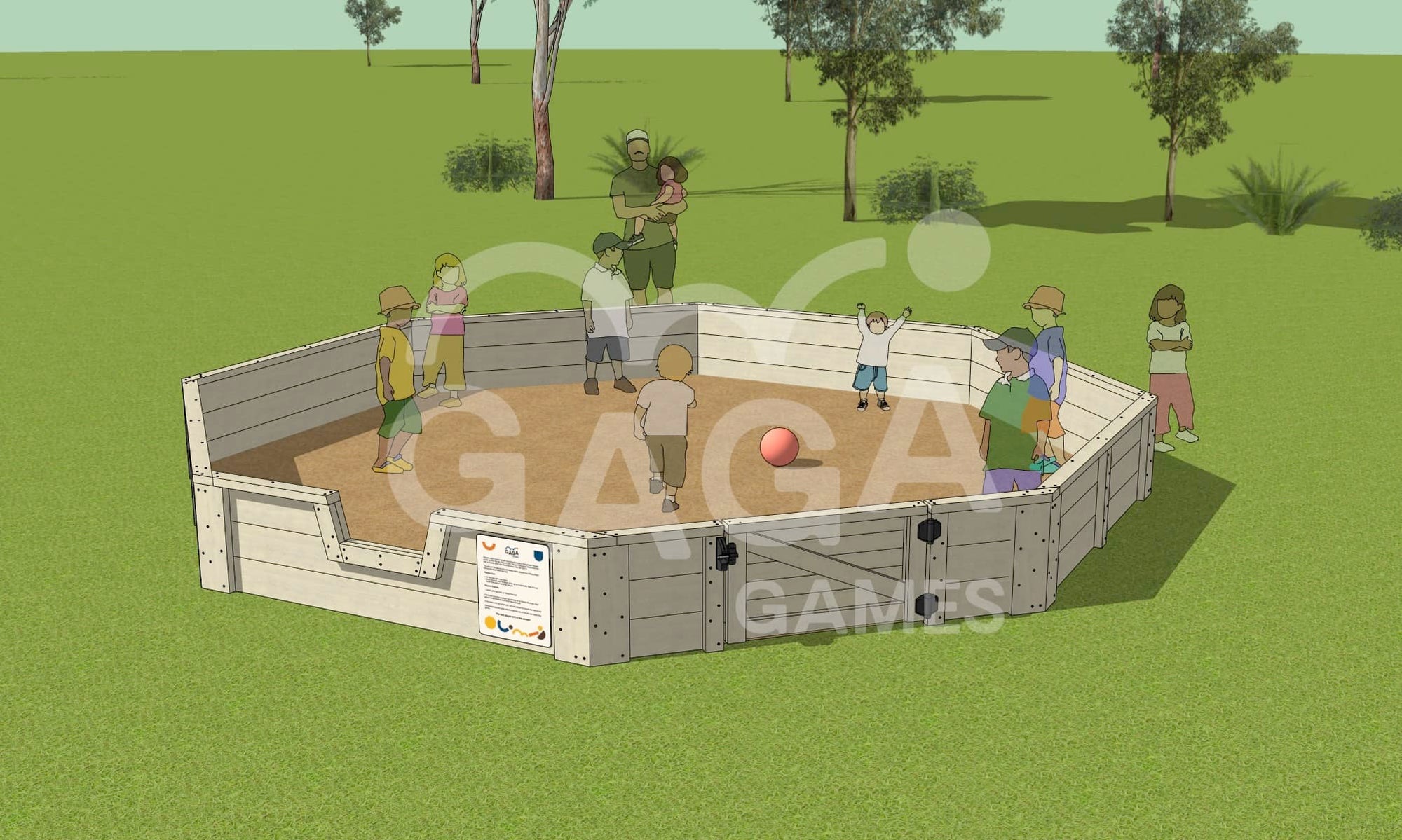 Accessible Gaga Ball Pit