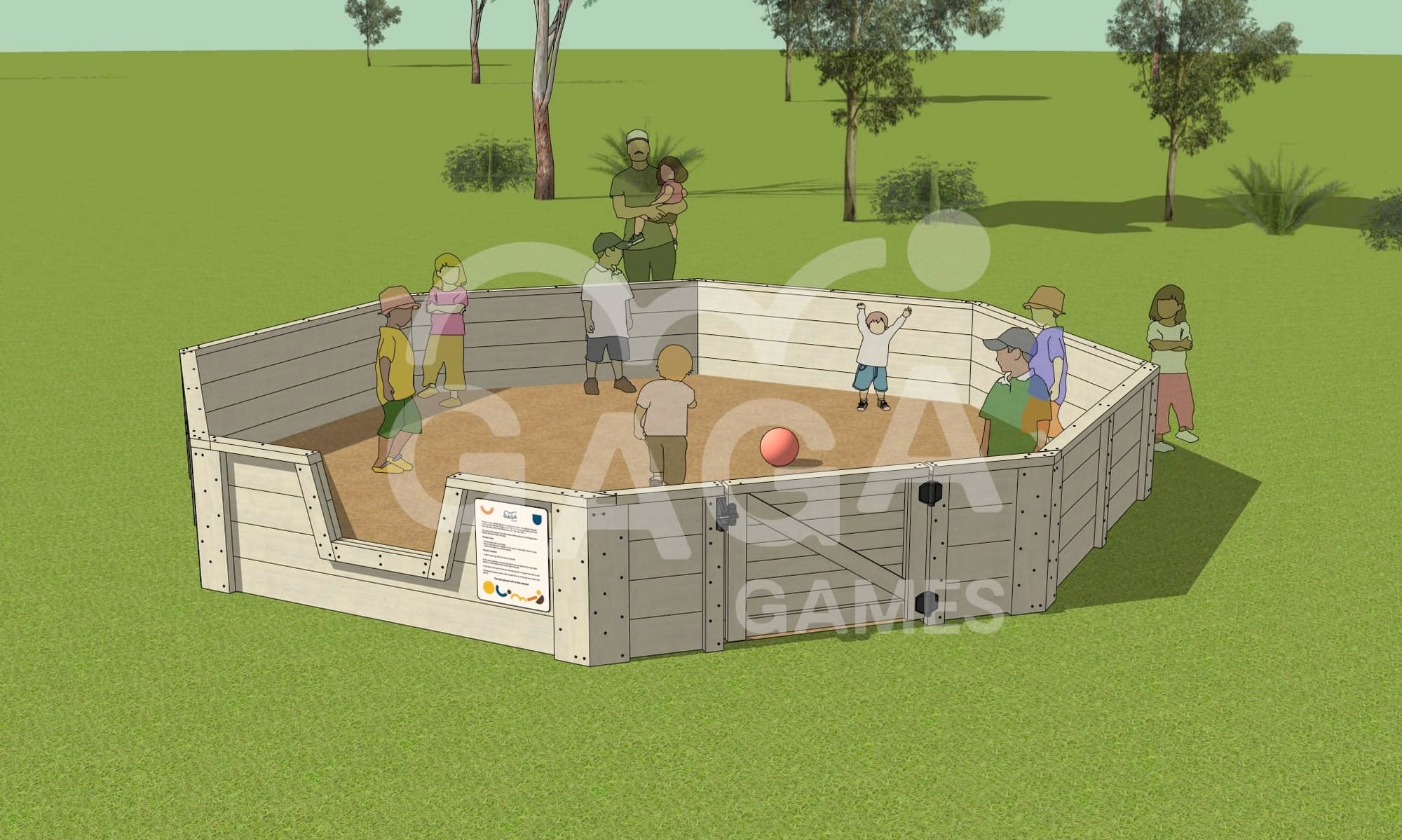 Accessible Gaga Ball Pit