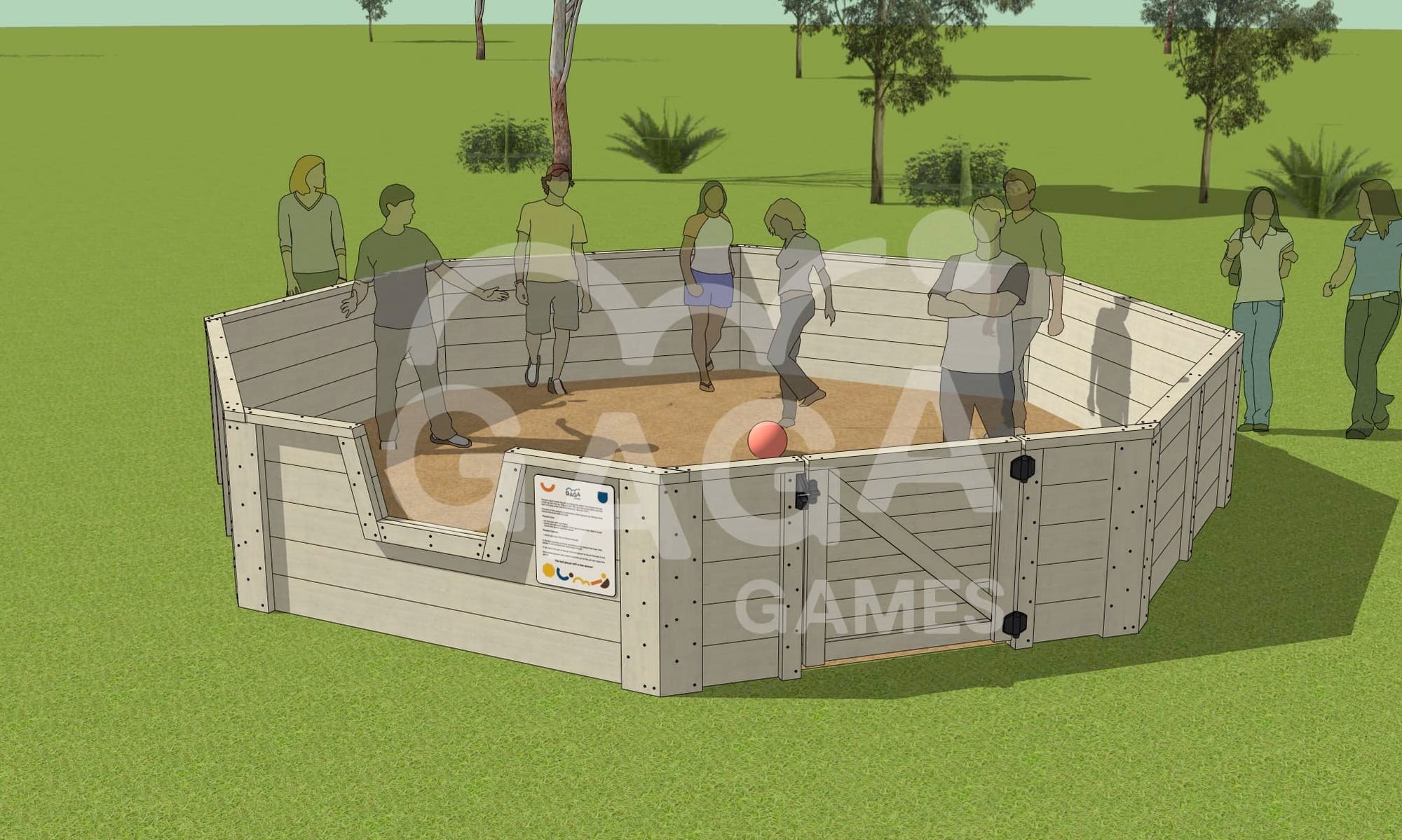 Accessible Gaga Ball Pit