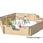 Elevate your Gaga Ball game with our 80cm Hexagonal Portable Gaga Pit. Designed to foster friendships and build resilience through indoor and outdoor play. Made in Australia and delivered Australia-wide.