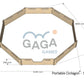 Dimensions of our 59cm Portable Octagonal Gaga Pit. 